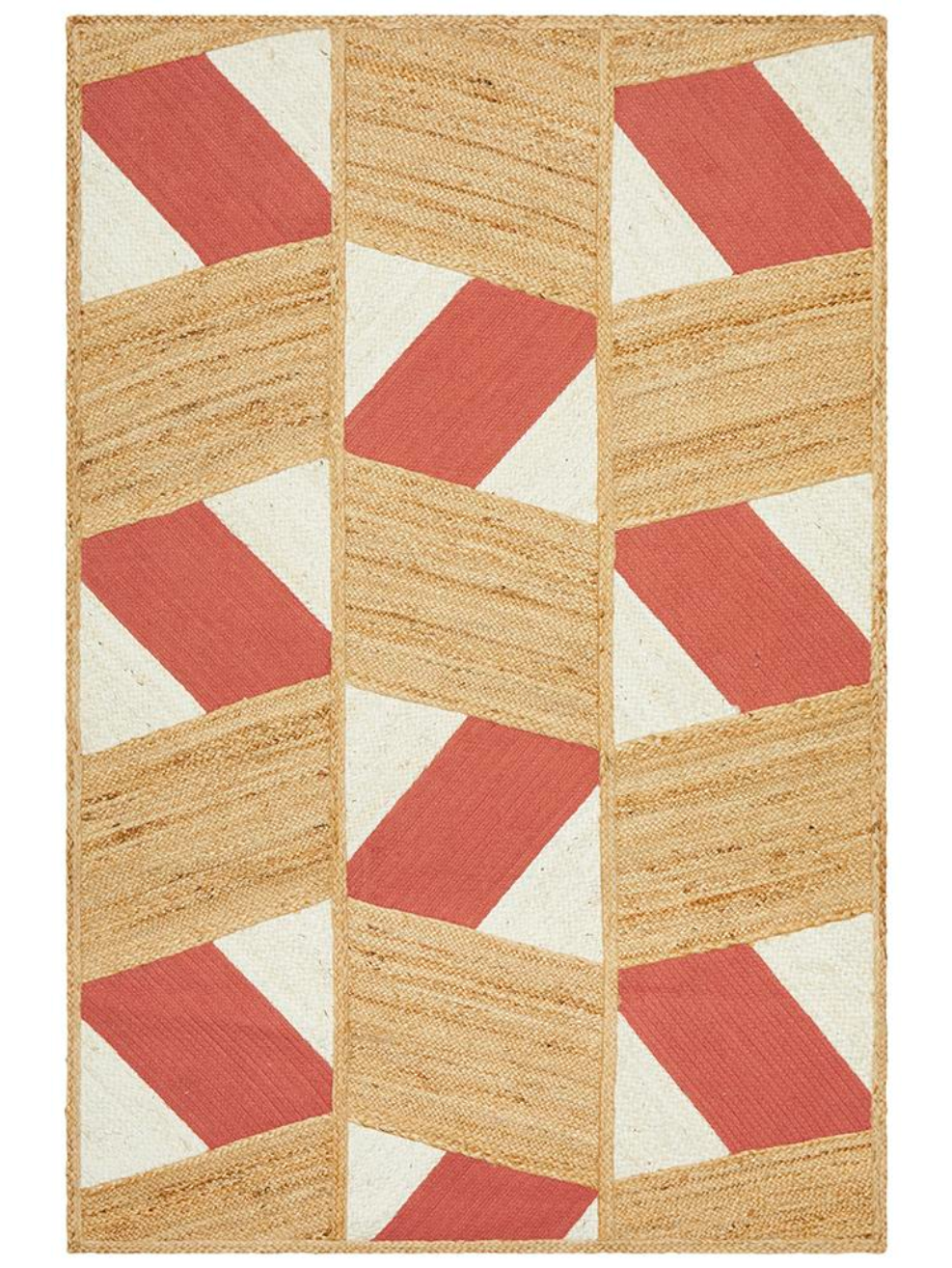 Parade Coral Jute Small Rug | FACTORY SECOND