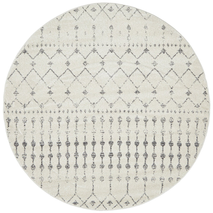 Adelaide Silver Round Rug
